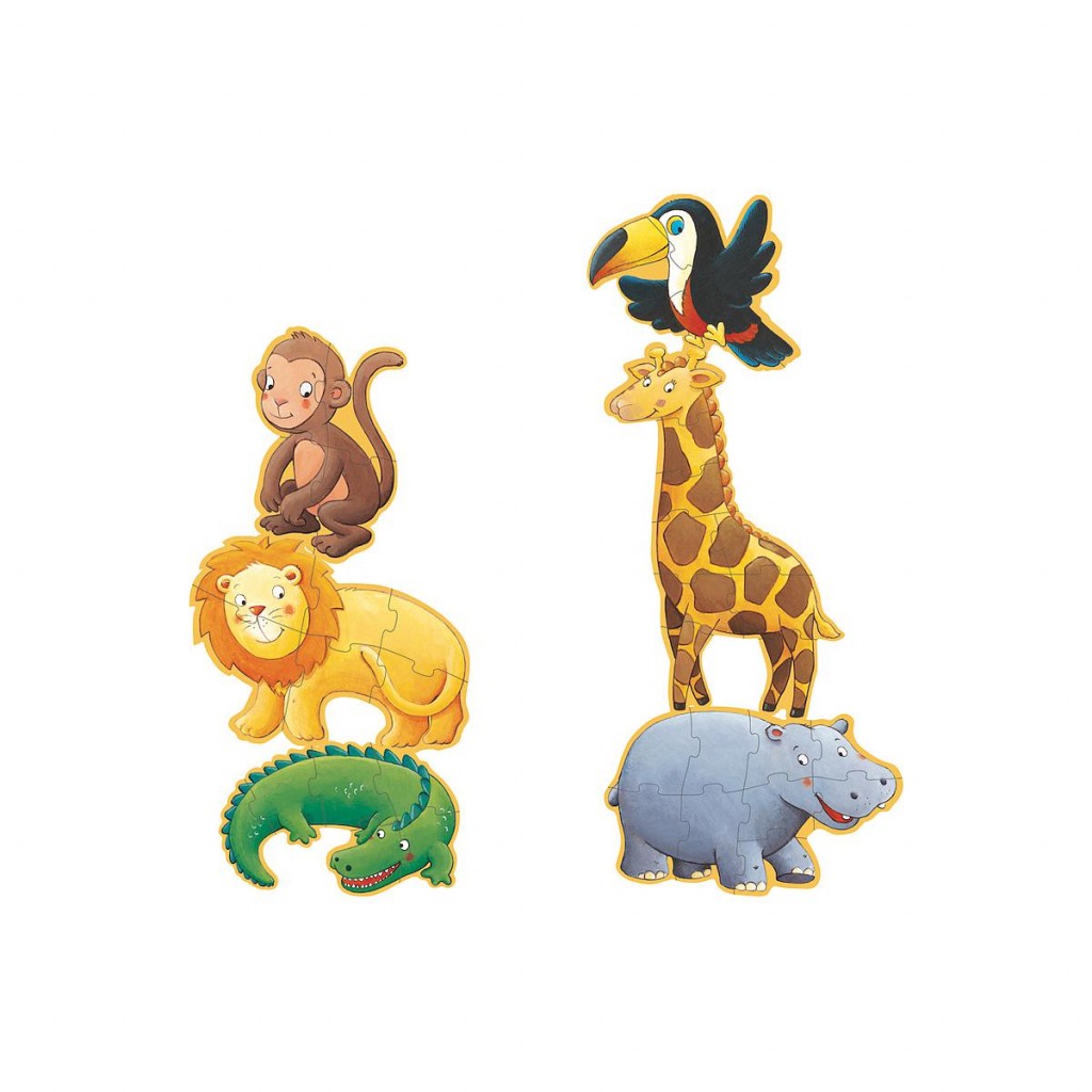 Puzzle geant Ouistiti et ses amis-2x4-2x6-2x9