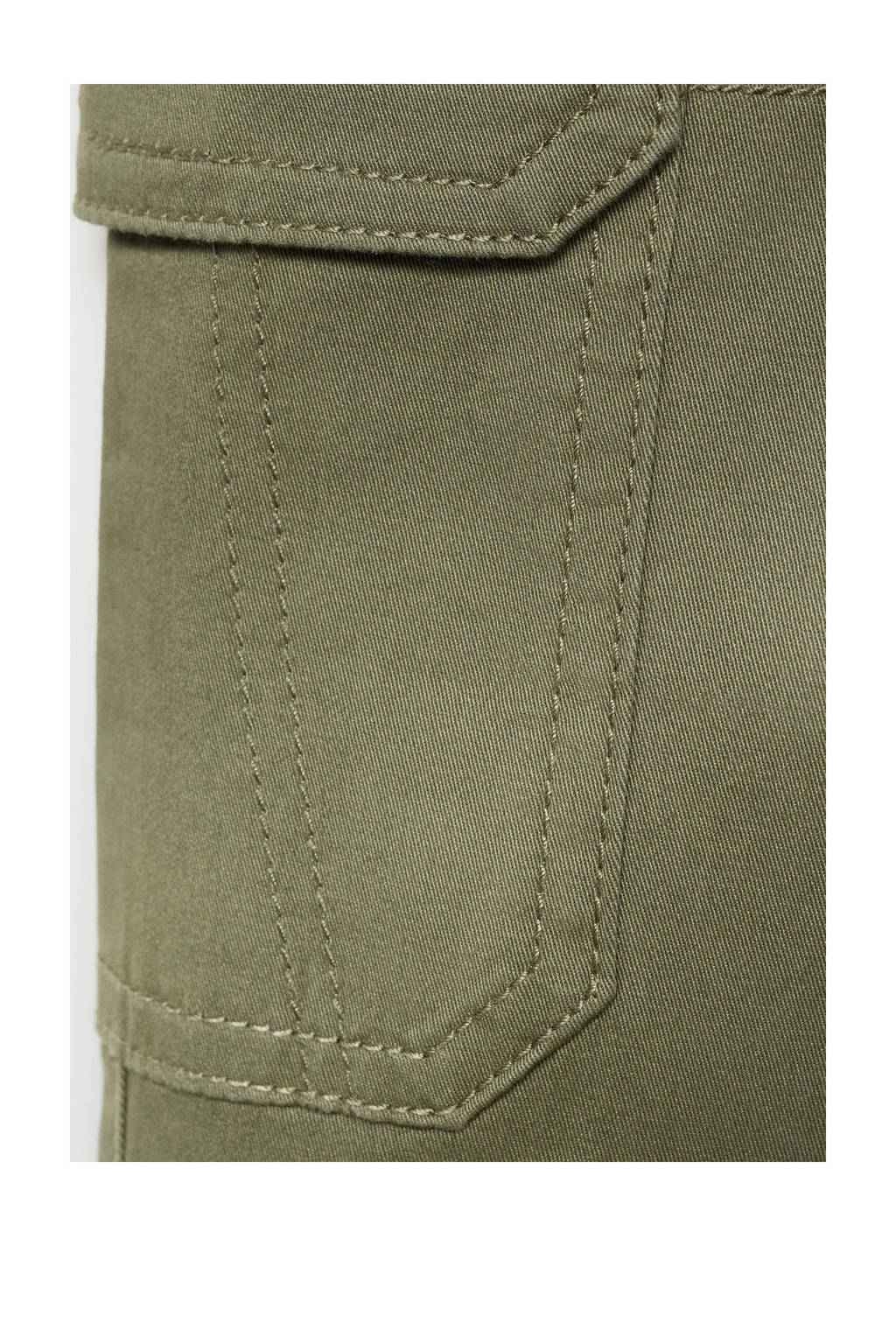 Mango Kids tapered cargo broek kaki