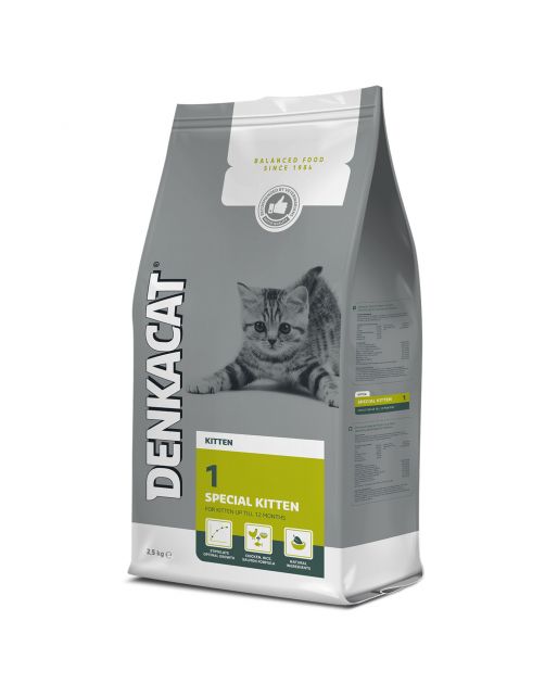 Denkacat Special Kitten - Kattenvoer - Kalkoen Rijst 2.5 kg