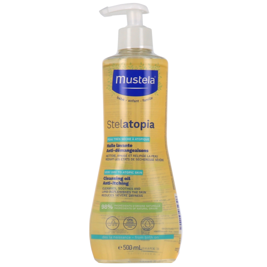 Mustela Stelatopia huile lavante - Peau atopique de bébé