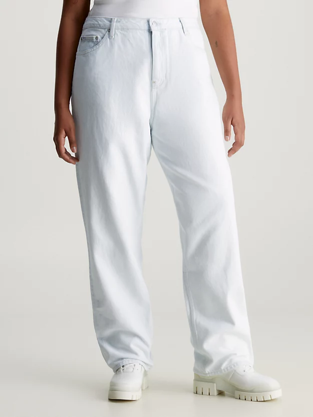 Calça jeans reta dos anos 90