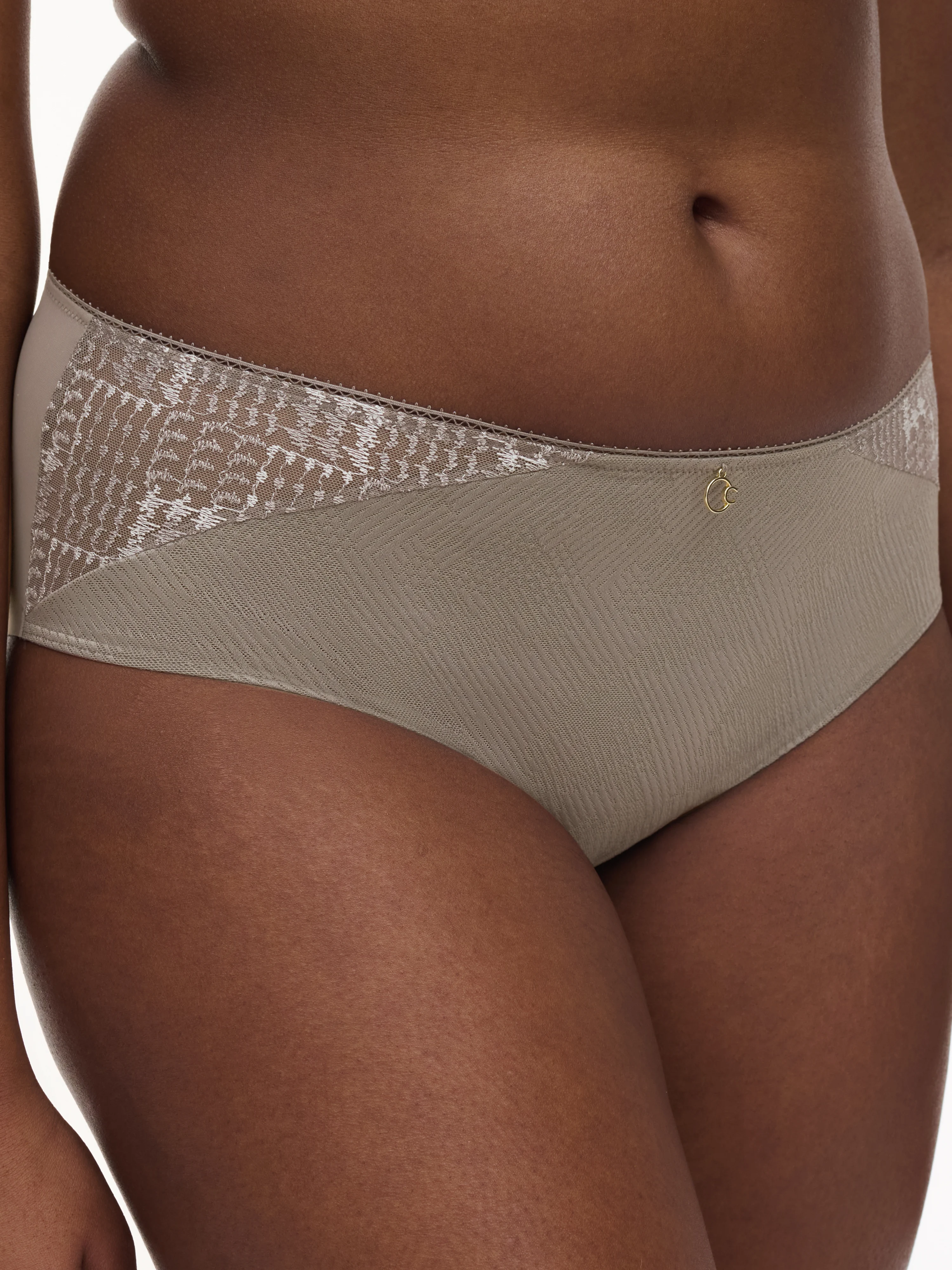 INTRIGUE - Culotte broderie | Gris