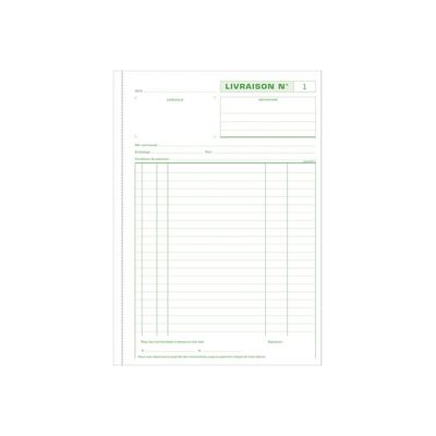 Exacompta - Manifold Carnet de livraisons - 50 tripli - A4