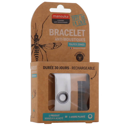 Manouka bracelet anti moustiques rechargeable - Enfant et adulte