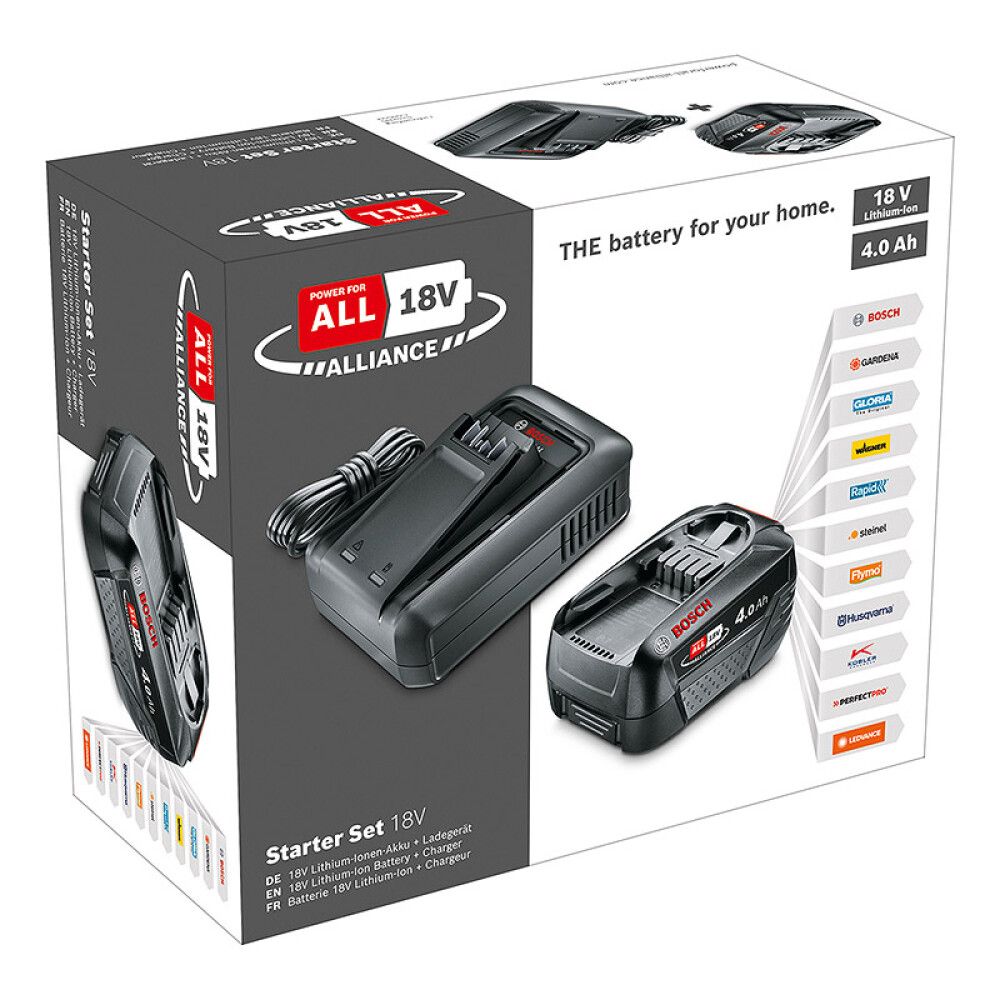 BATTERISETT BOSCH POWER FOR ALL 18V 1X4,0AH