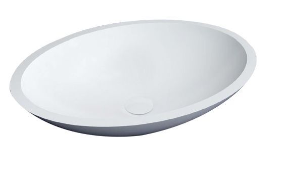 Best Design New Stone Epona opbouw waskom 52x38cm glans wit