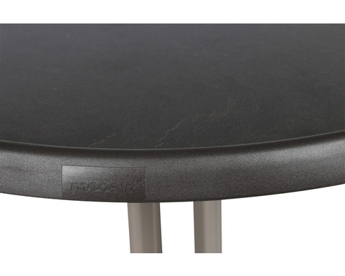 Sieger Mecalit tuintafel Ø 86 H 72 cm mokka