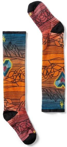 Smartwool Juniors Ski Zero Cushion Geo Peaks Print Multifunctionele sokken (Kinderen |meerkleurig)