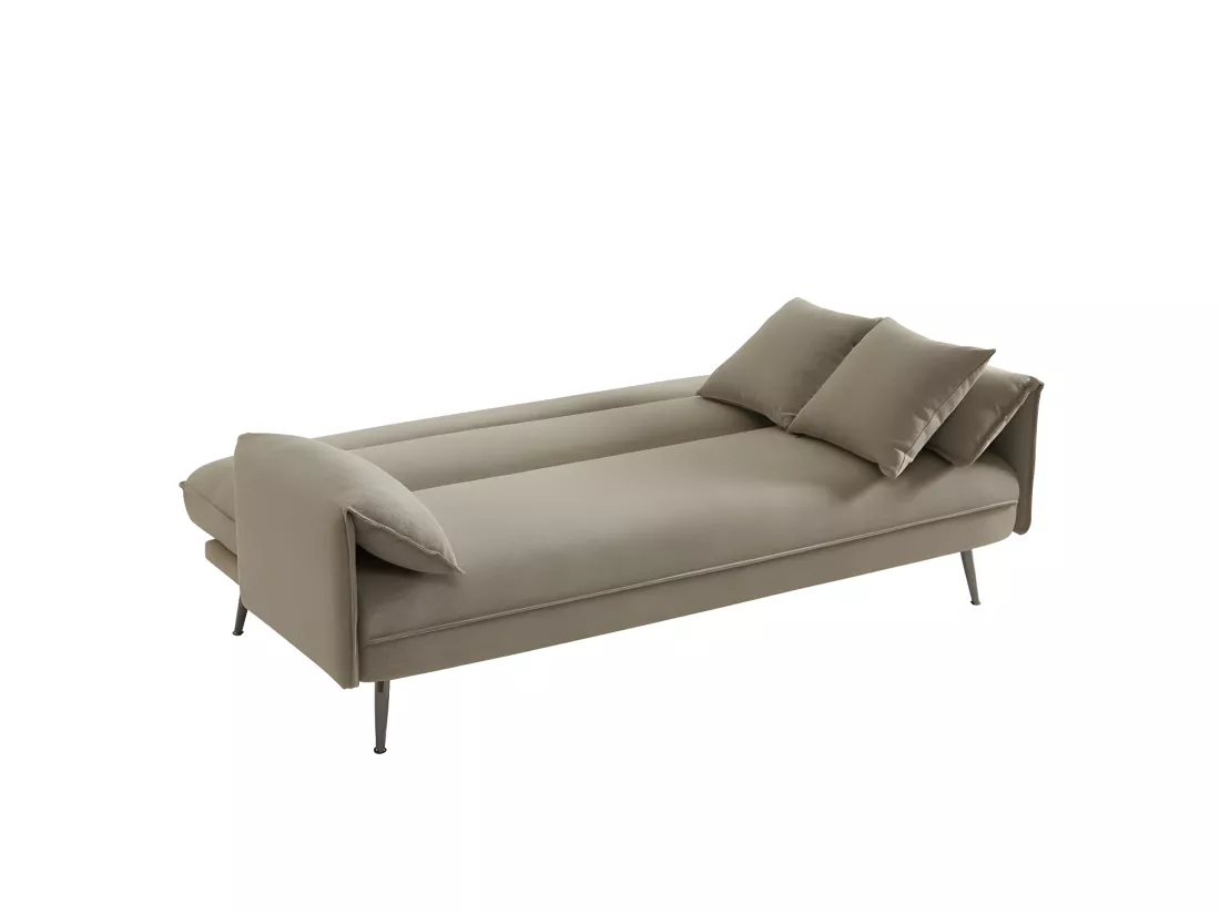 Canapé 3 places convertible beige collection SILAS
