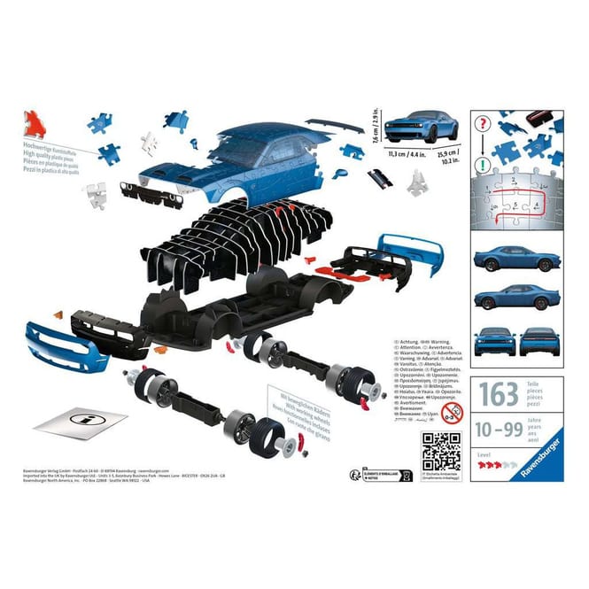 3D Puzzle - Dodge Challenger SRT Hellcat Redeye Widebody - 108 Teile