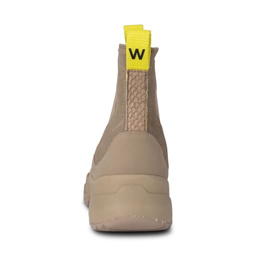 Woden Solveig Suede Waterproof Støvler, Silver Mink, 39