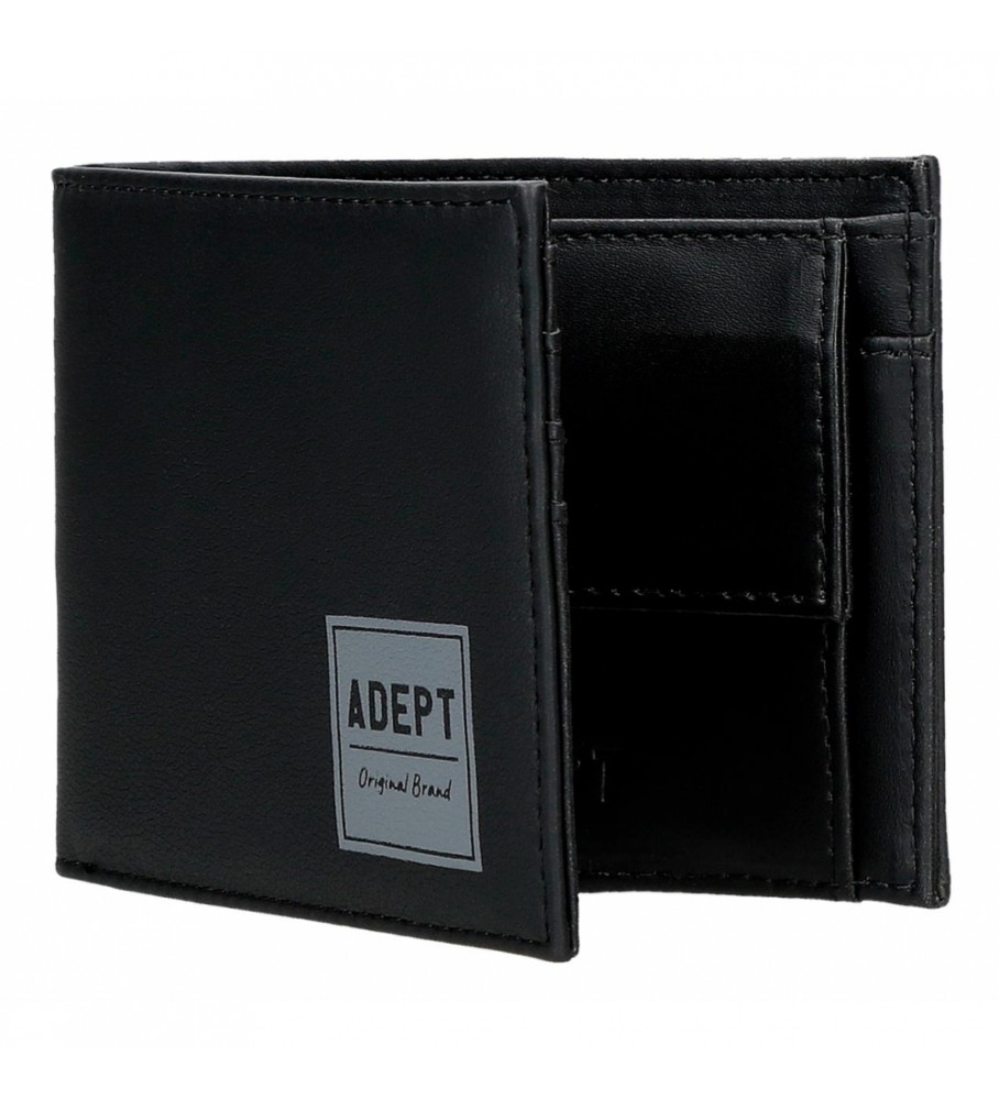 Carteira Joumma Bags Adept Mark Simple preta