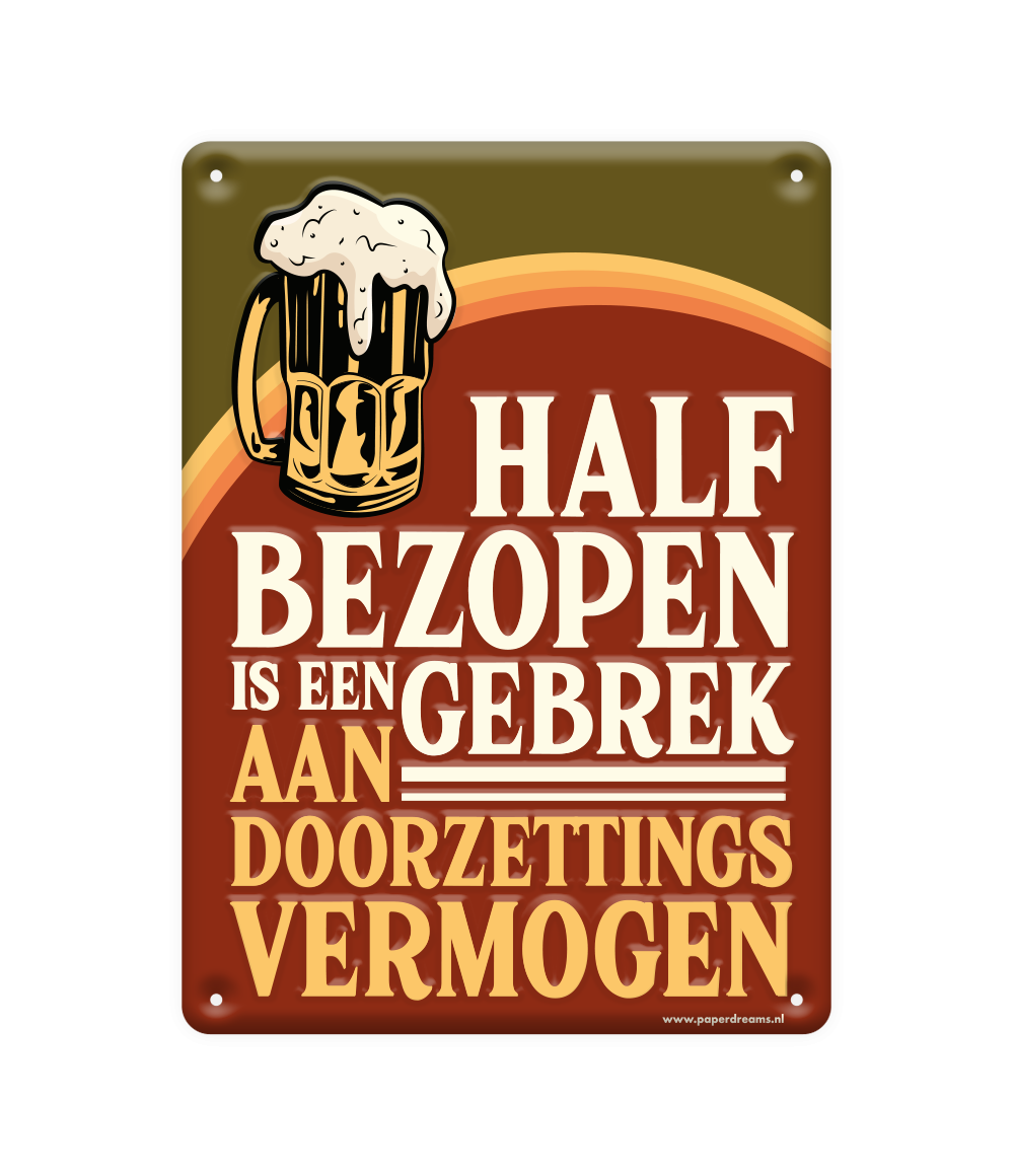 Metalen Bord Hald Bezopen