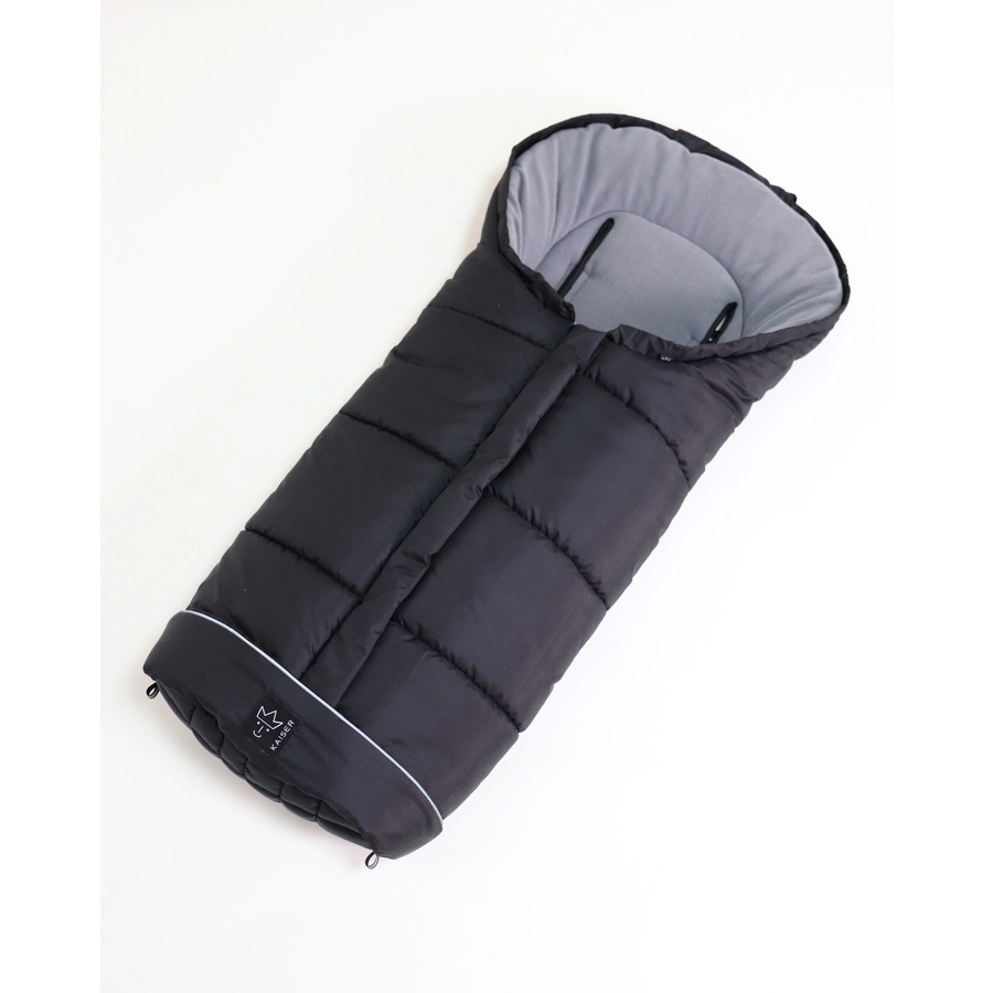 KAISER Thermo-Fleecefußsack Pooly schwarz