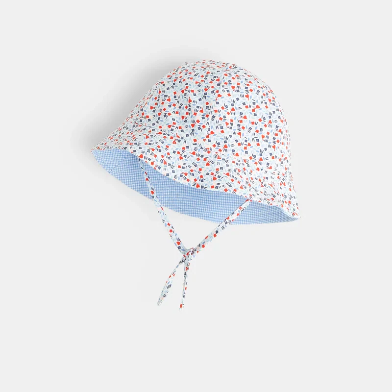 Bob cloche réversible anti UV rouge bébé fille Rouge