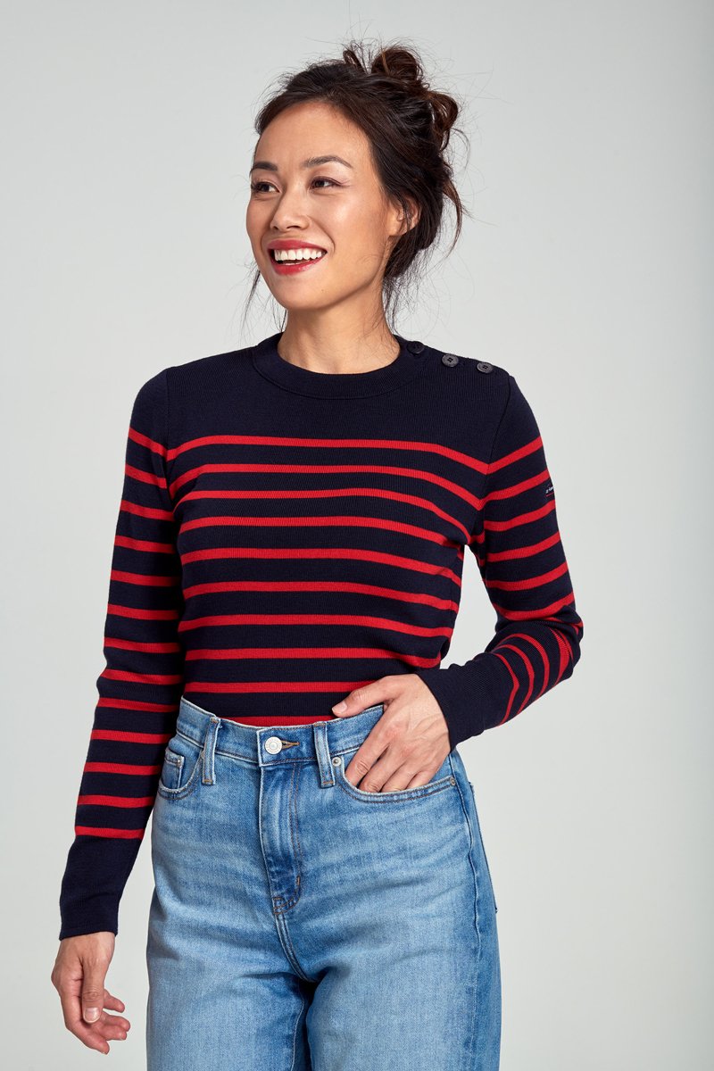 Pull marin rayé 