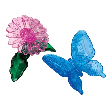 HCM Kinzel Crystal Puzzle - Schmetterling, 39 Teile
