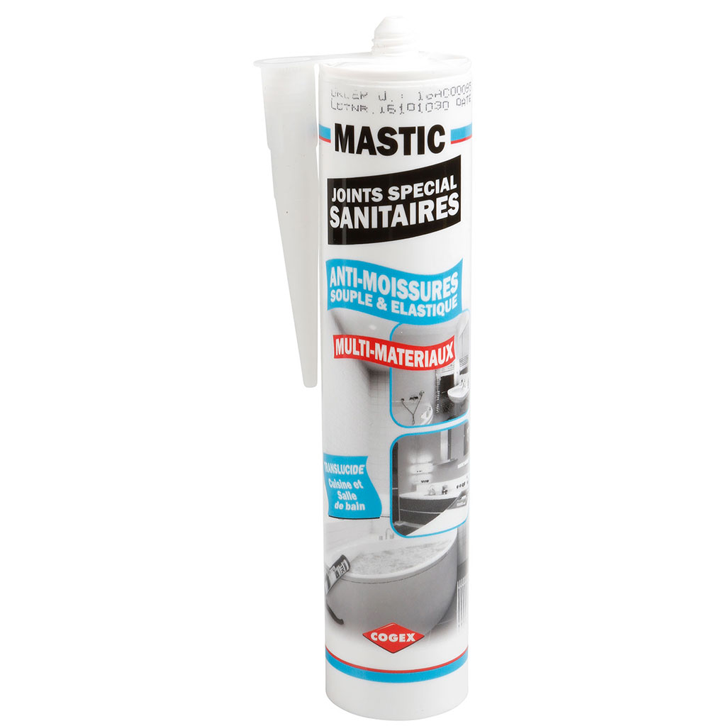 Silicone sanitaire blanc 280mL