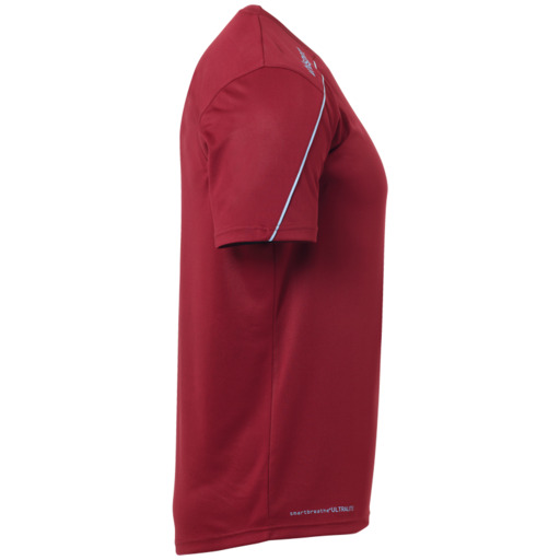 Camisa Stream 22 de manga curta, cor bordô, Uhlsport