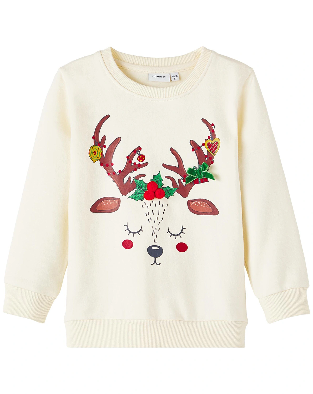 Sweatshirt NMFROSA in buttercream