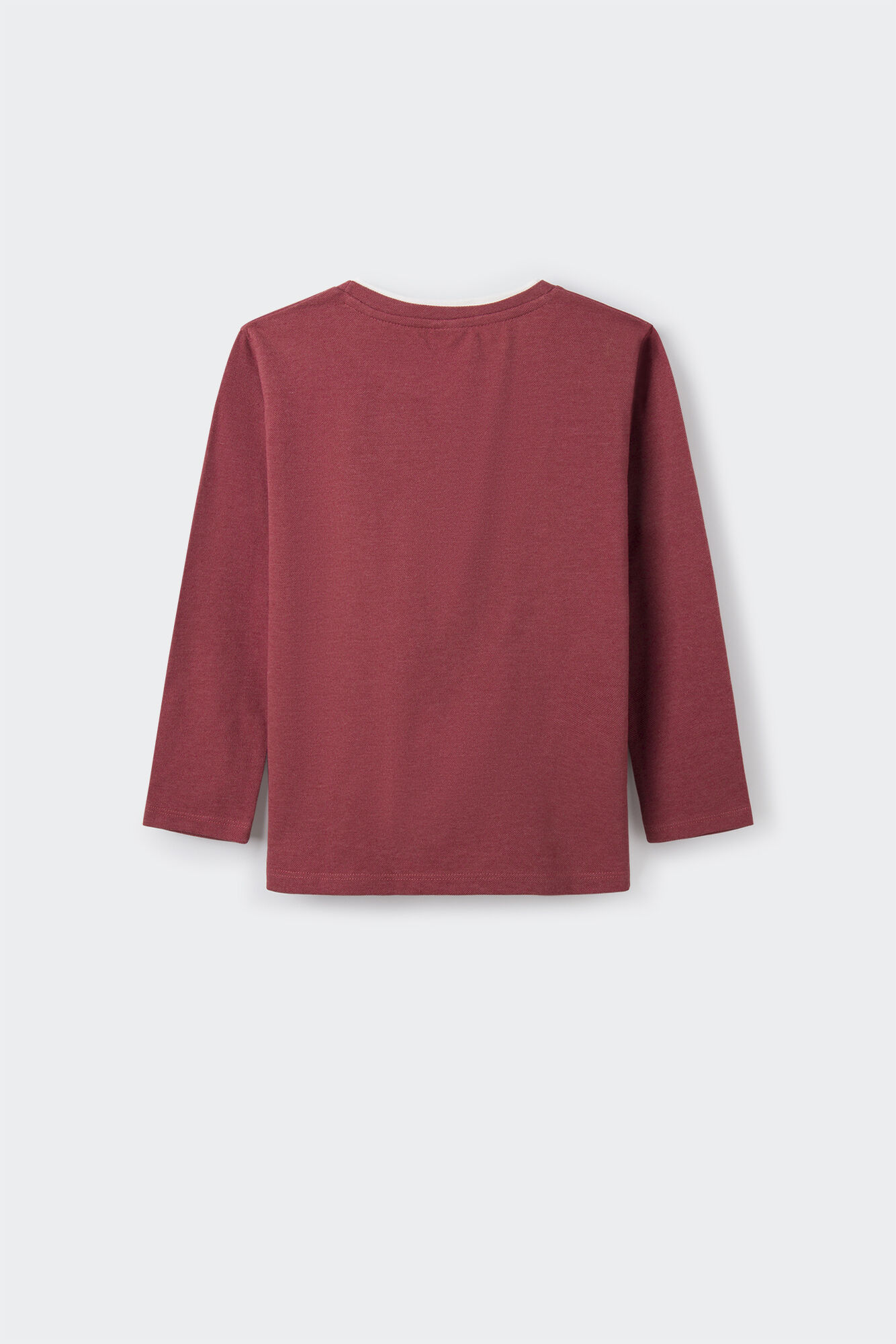 Camiseta infantil de gola dupla
