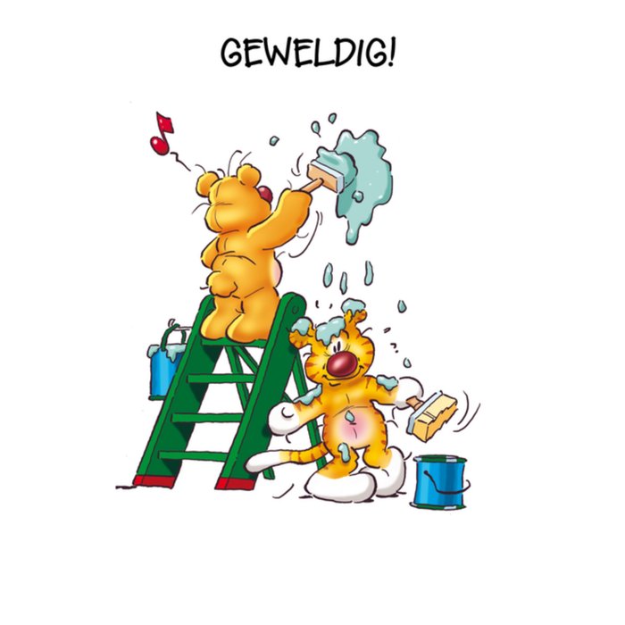 Doodles | Nieuwe woning | beer | verf