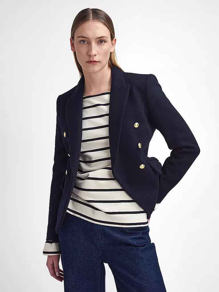 BARBOUR Wollblazer DARLY MILITARY  dunkelblau