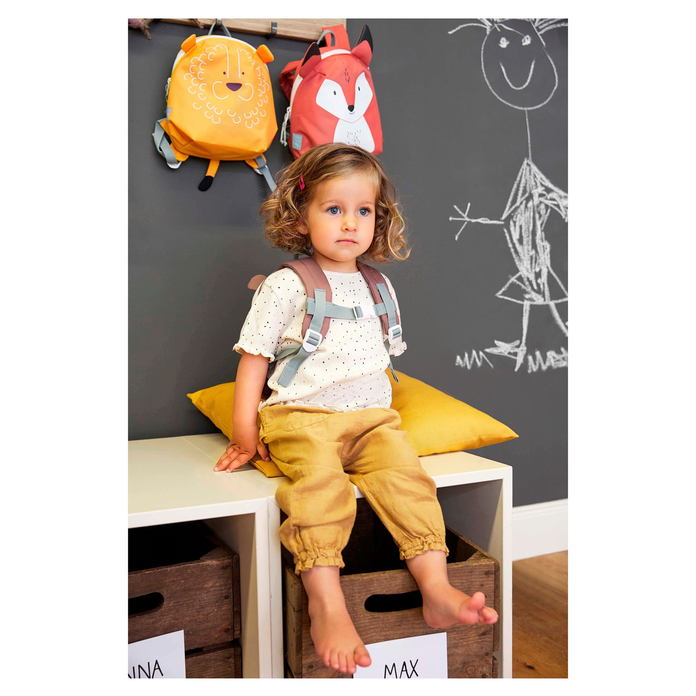 Lässig Kindergartenrucksack Tiny Backpack About Friends Fuchs rotbraun