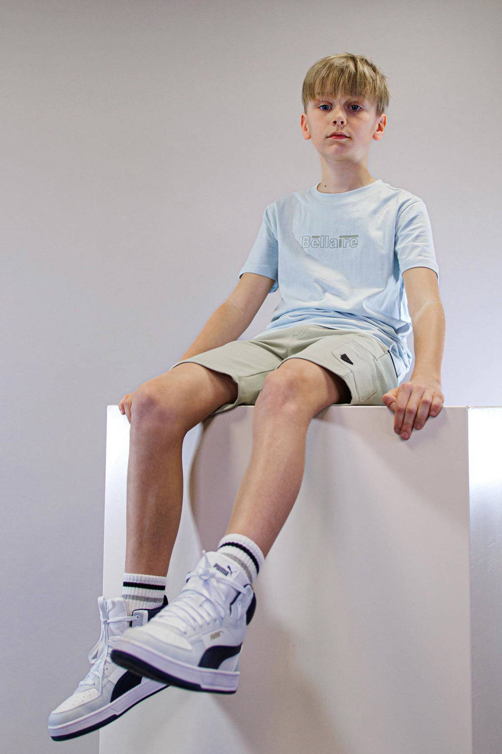 Bellaire regular fit cargo short olijfgroen