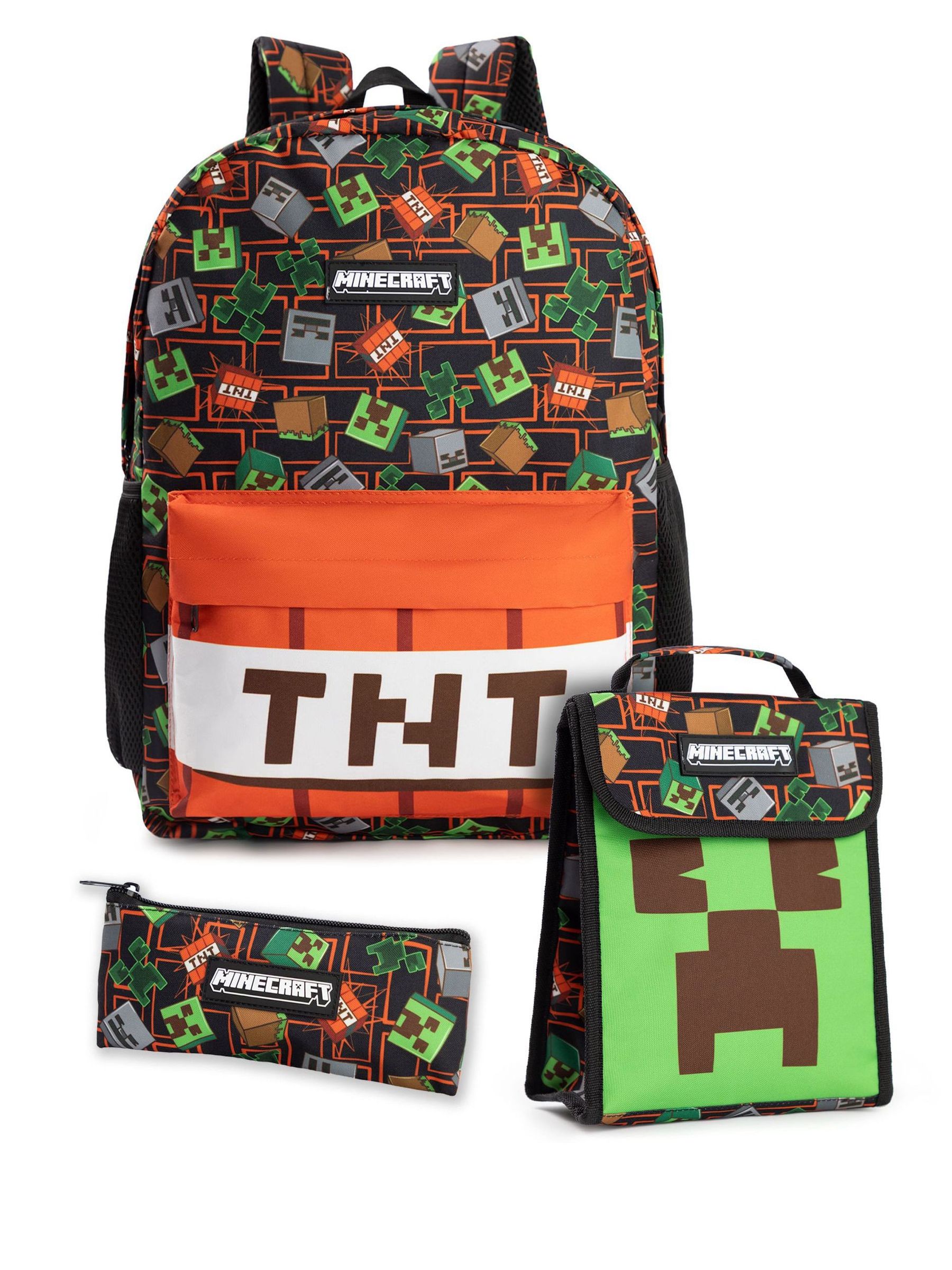 Vanilla Underground Minecraft Backpack Set 3 Piece