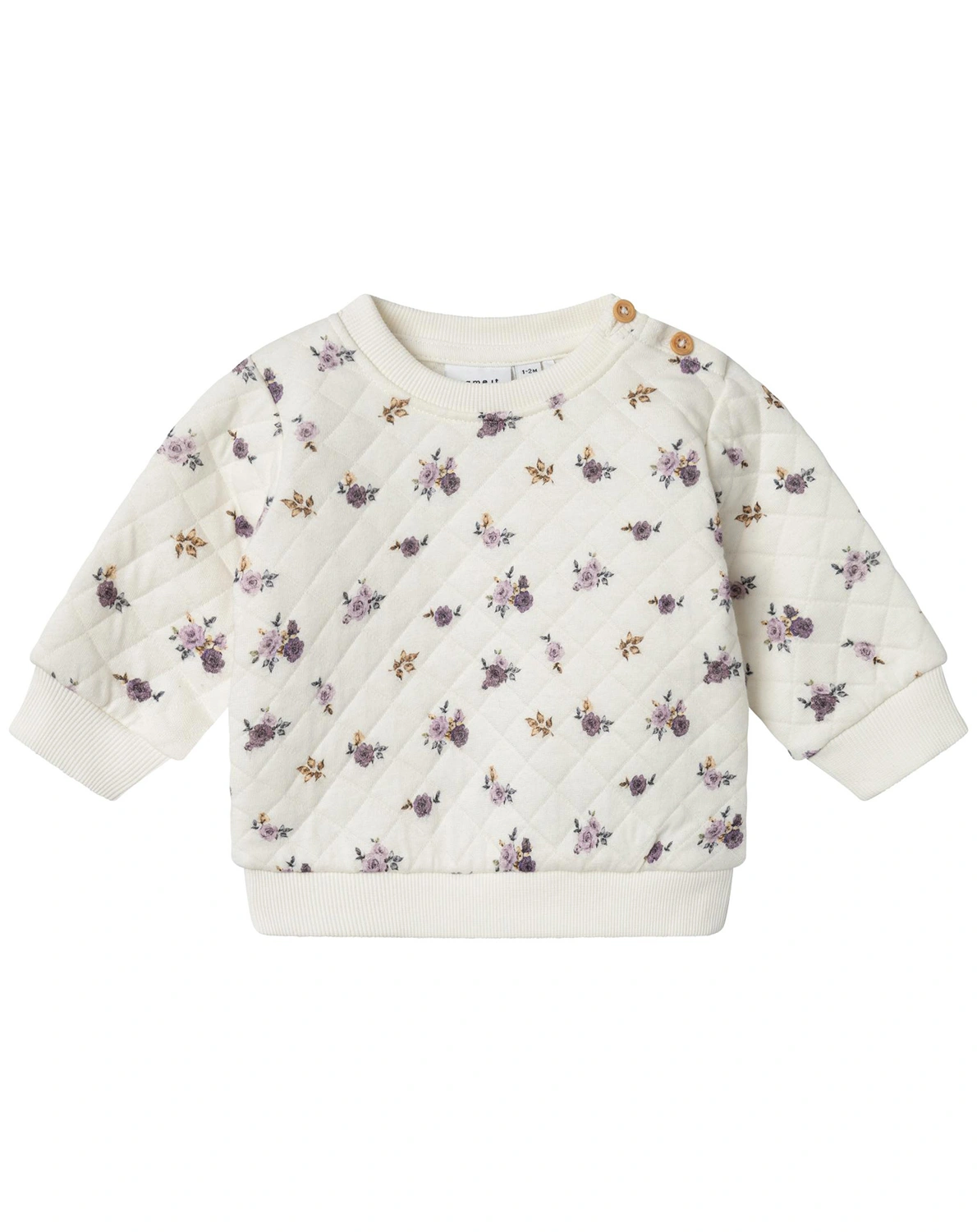 Sweatshirt NBFRAYIA FLOWERS in jet stream