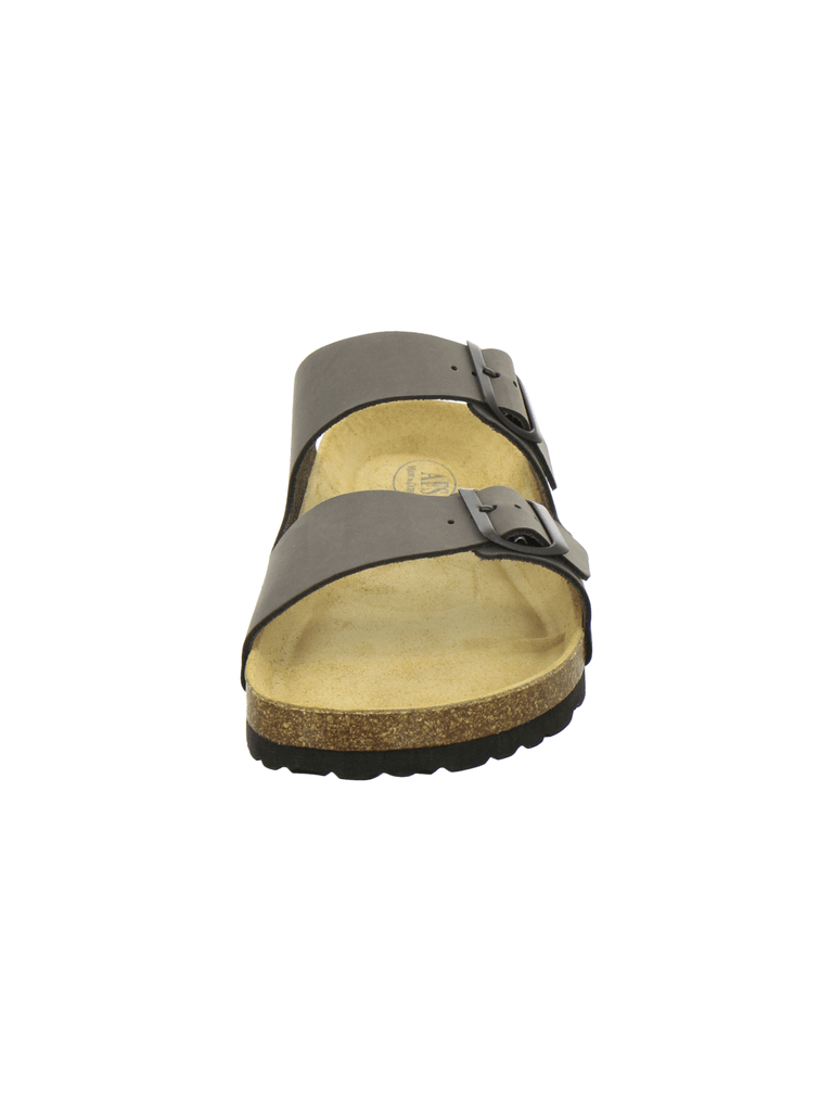 Pantoletten Herren Leder stone