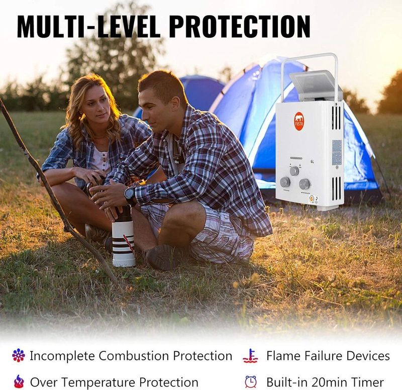 Propaan - Boiler 6L - LPG Geiser - 6 Liter / minuut - Compact Design
