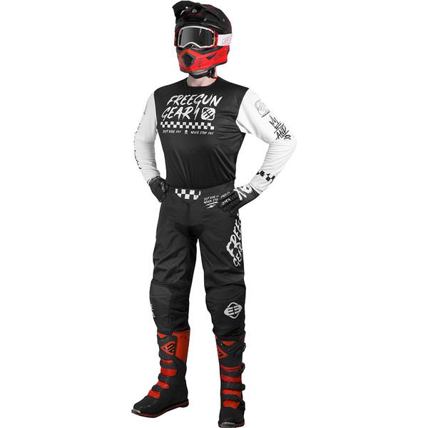 Freegun - Maillot Devo Speed Noir / Blanc