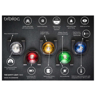 Orbiloc Leuchtie Safety Light Dog Dual gelb