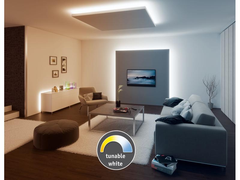 Paulmann LED-Stripe MaxLED 500 Tunable White, 1.5 m Basisse Beschichteter LED-Streifen mit variabler Farbtemperatur, kürzbar