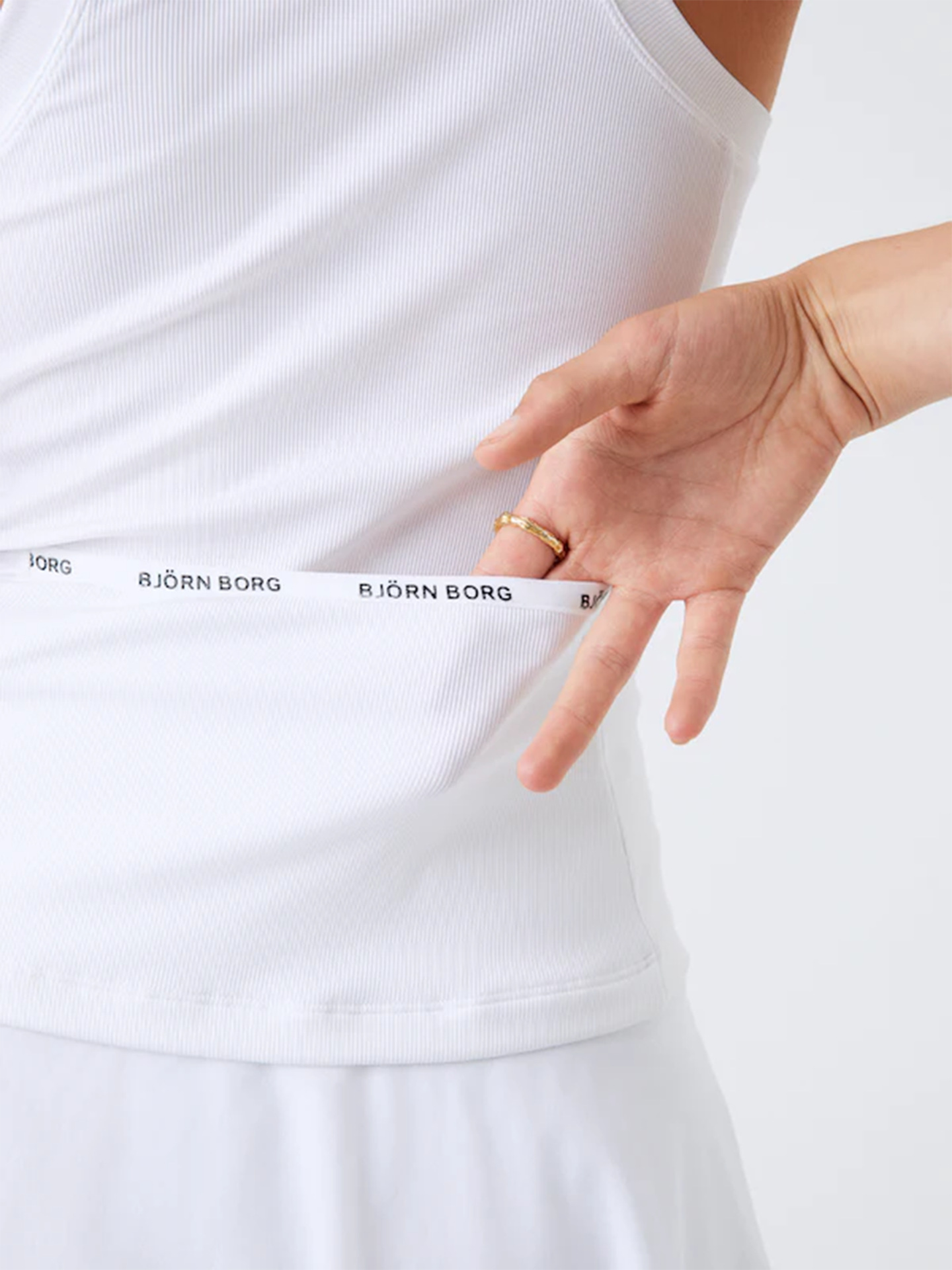 Ace Rib Tank Pocket