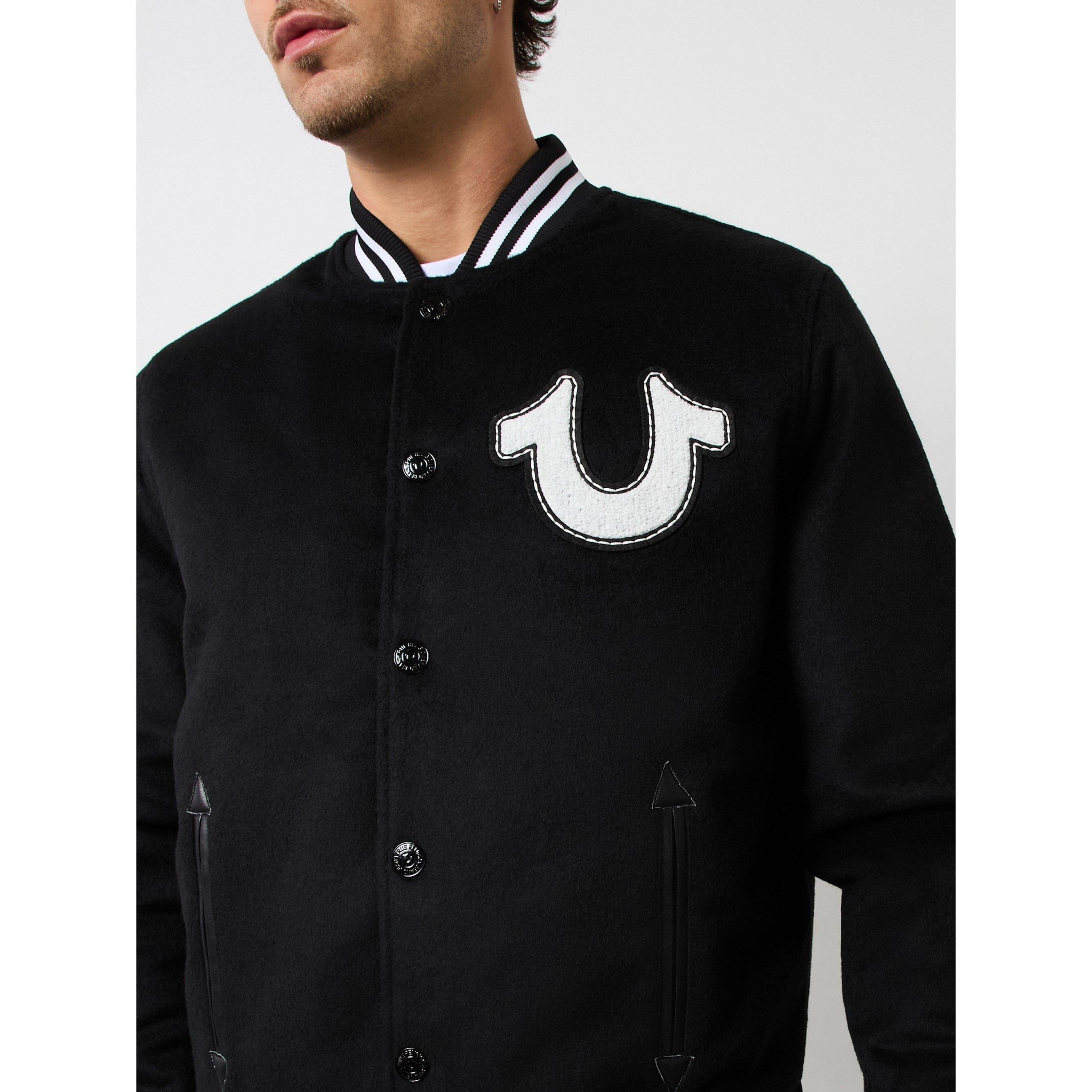True Religion Wool Horseshoe Bomber Jacket