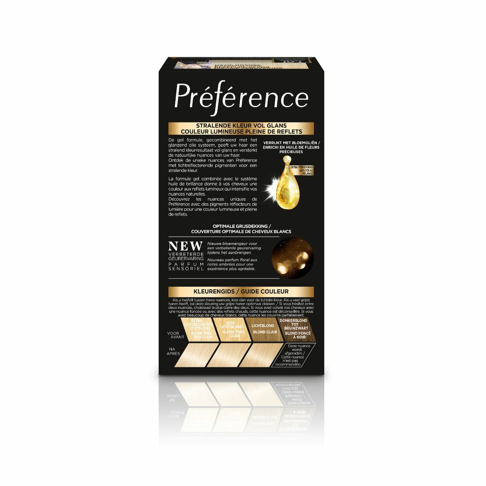 L'Oréal Préférence Cool Blondes Permanente Haarkleuring 10.1 Extra Licht Asblond