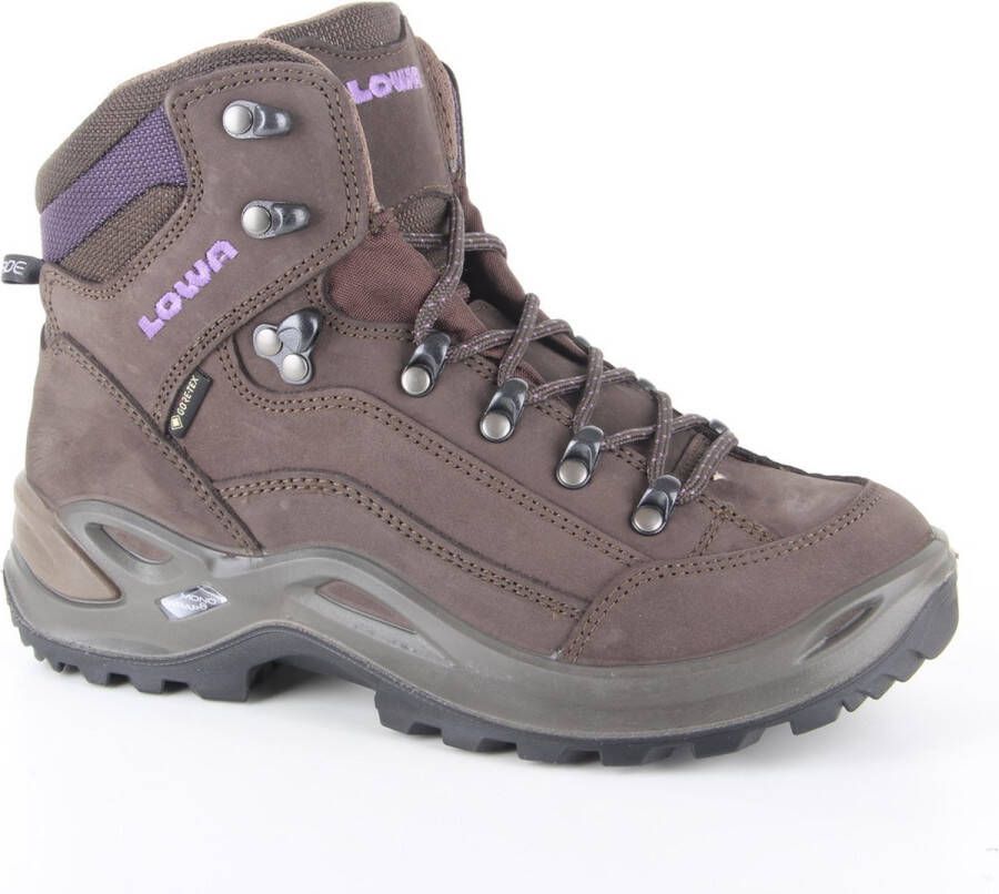 Lowa Hatland Renegade GTX Mid W wandelschoen Slate blackberry Schoenen Wandelschoenen Halfhoge schoenen