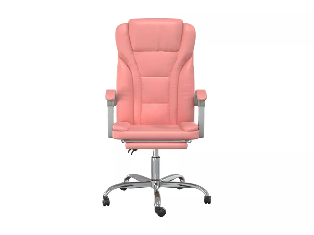 Fauteuil inclinable de bureau Rose Similicuir