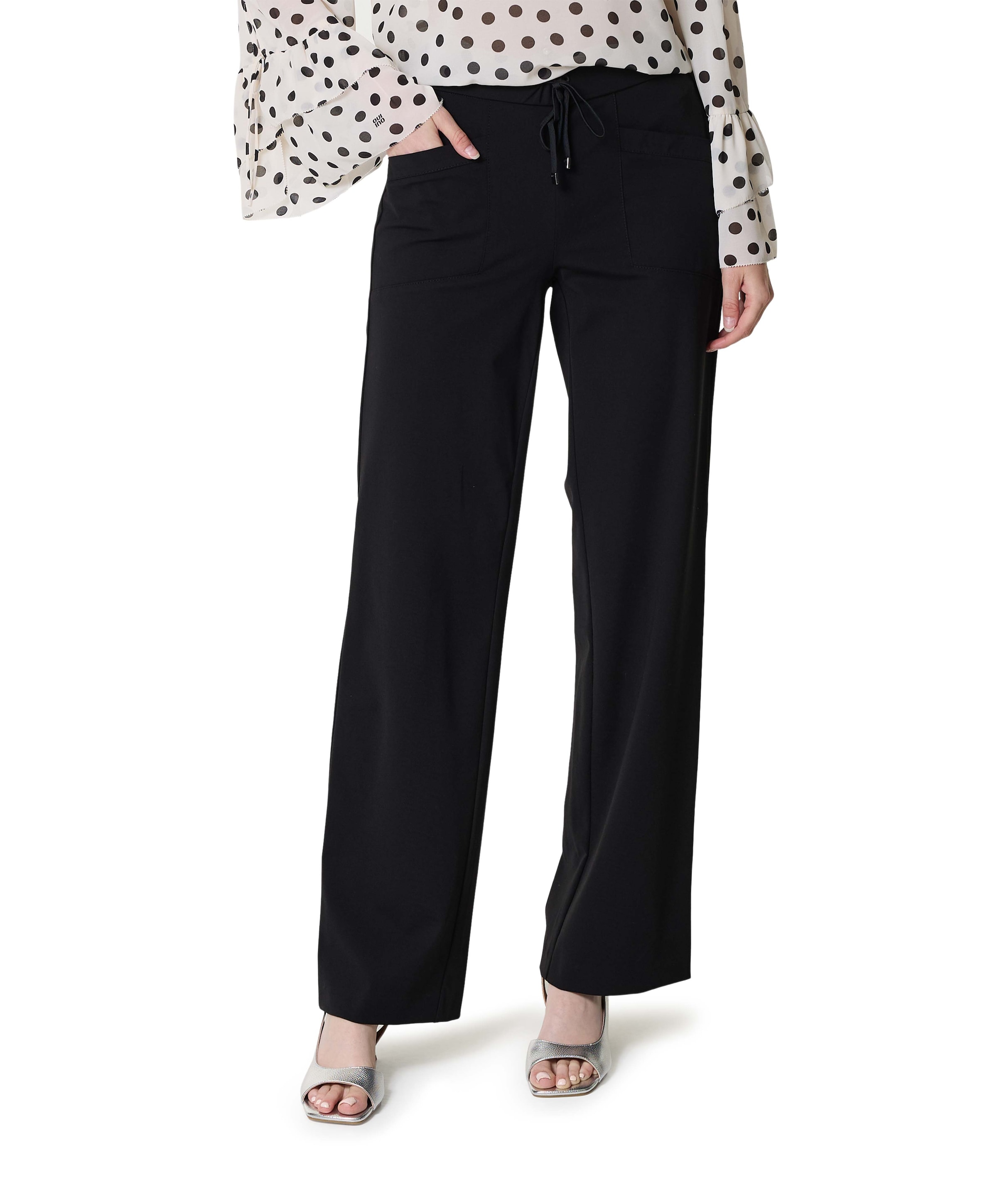 Toni Sue Wide dames broek zwart