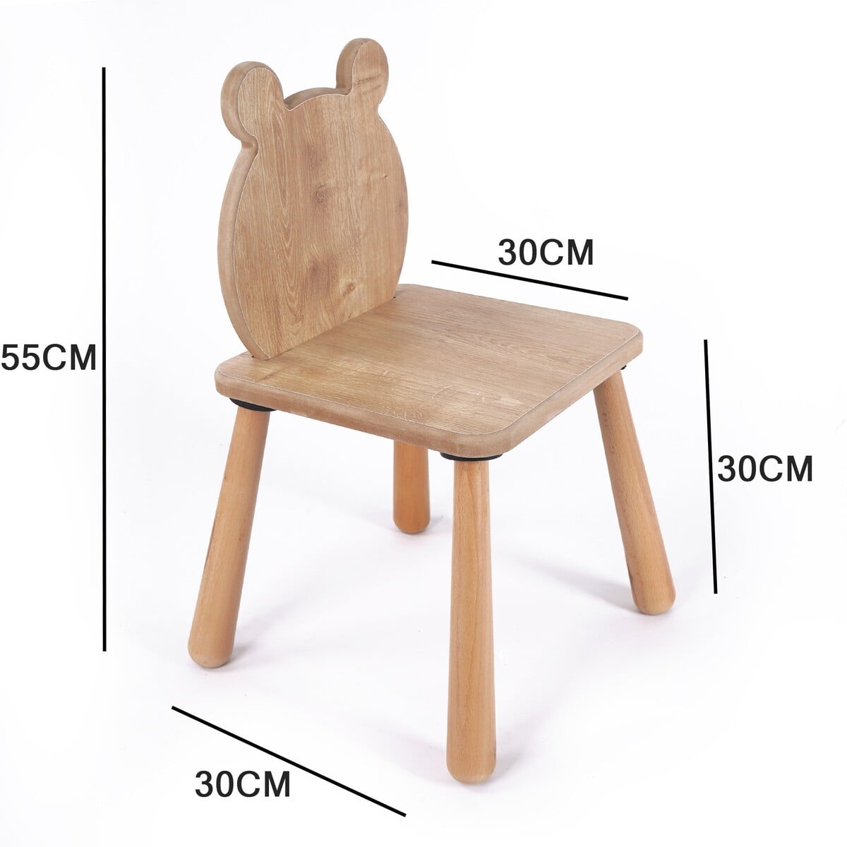 Calicosy - MAEL Kinderstoel  - H55 cm - Eiken