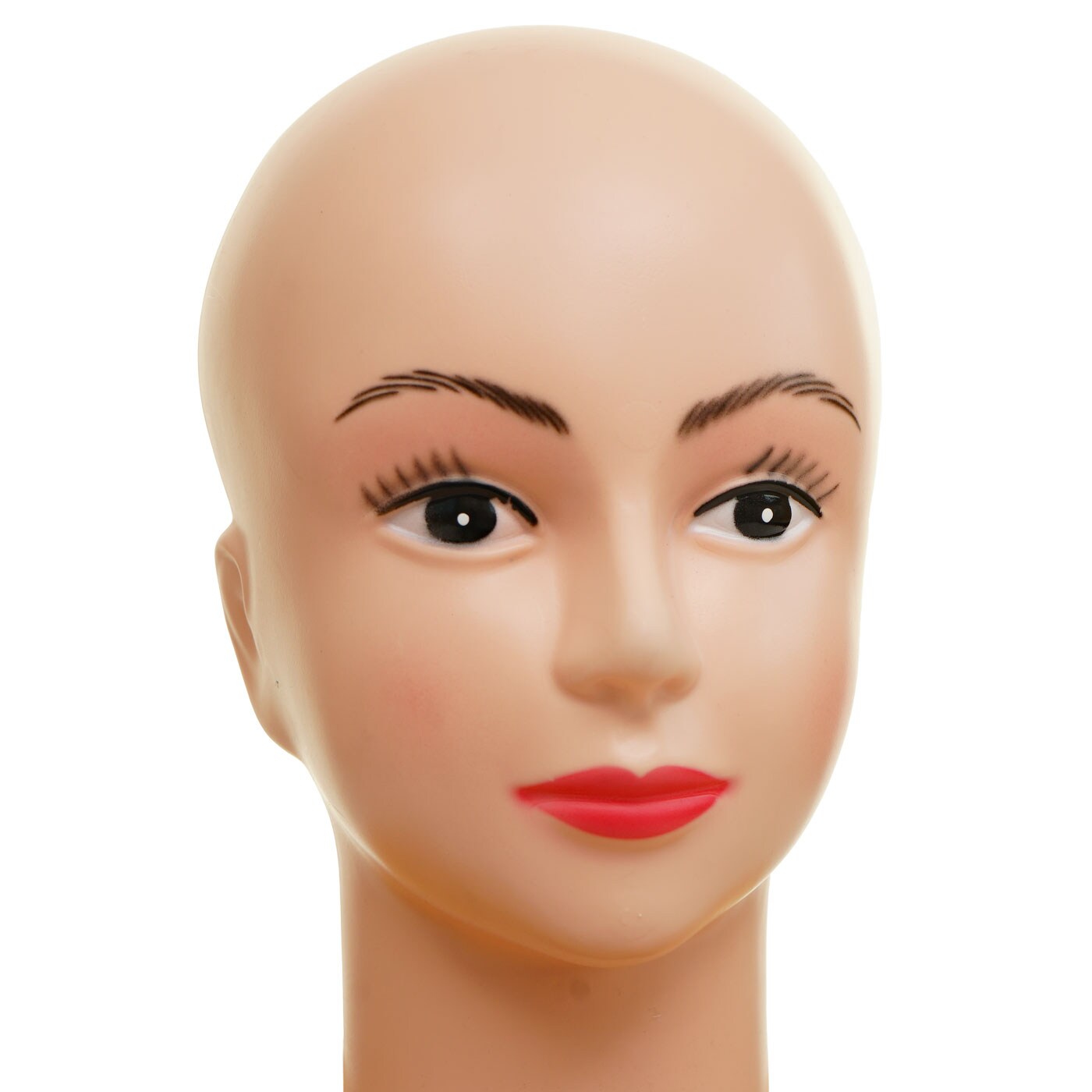 2x Mannequin-Kopf MCW-G81, Perückenpuppe weiblich Frau Schaufensterfigur Puppe Schaufensterpuppe, 30cm
