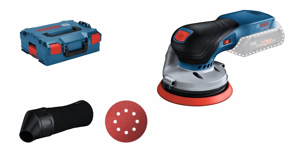 Bosch GEX 18V-125 Li-ion accu excentrische schuurmachine in L-Boxx - 0601372200