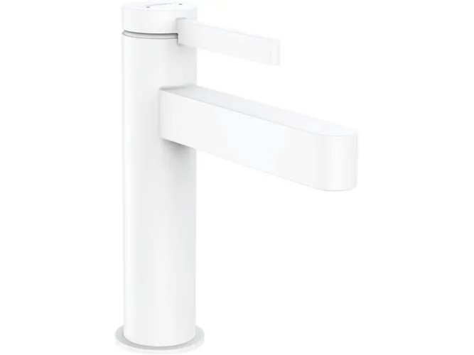 hansGrohe Finoris 1-grebs håndvaskarmatur 110 med push-open bundventil mat hvid