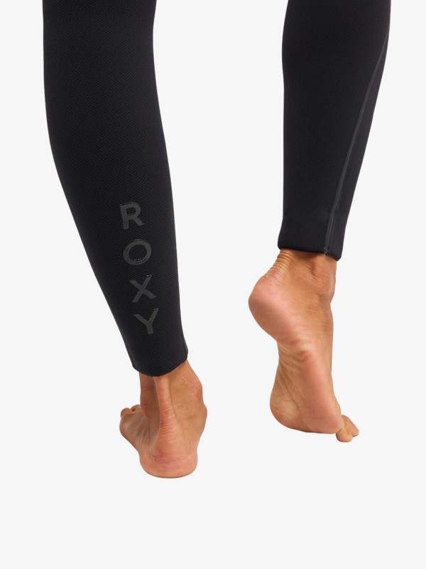 5/4 Elite Xtra Warm Combinaison de surf à capuche avec zip poitrine Noir Femme