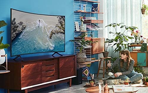 TV Samsung Curva UHD de 55 polegadas Série TU-8300 - Smart TV 4K UHD HDR com Alexa integrada (UN55TU8300FXZA, modelo 2020), PRETO CARVÃO