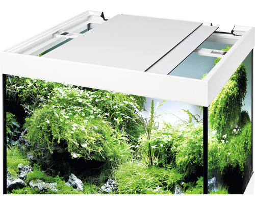 EHEIM Vivaline 240 aquariumcombinatie met LED-verlichting, verwarming, filter en grenenhouten kast