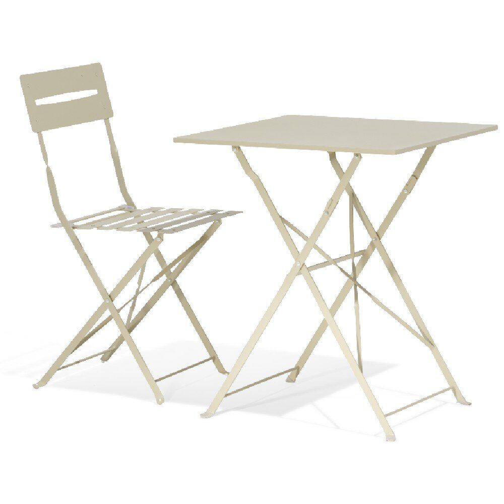 Table de jardin carrée BOSTON taupe